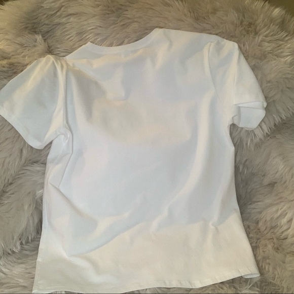 Cute Eyelash Graphic T-Shirt / White - Picture 4 of 4